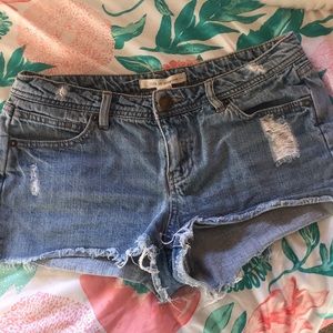 denim shorts